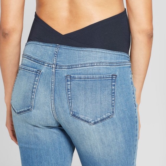 New! Isabel over belly maternity jeggings - Picture 3 of 6